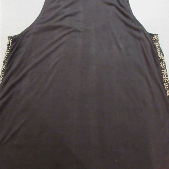 Anthropologie tank by HWR navy w/metallic threads Large - Picture 6 of 7